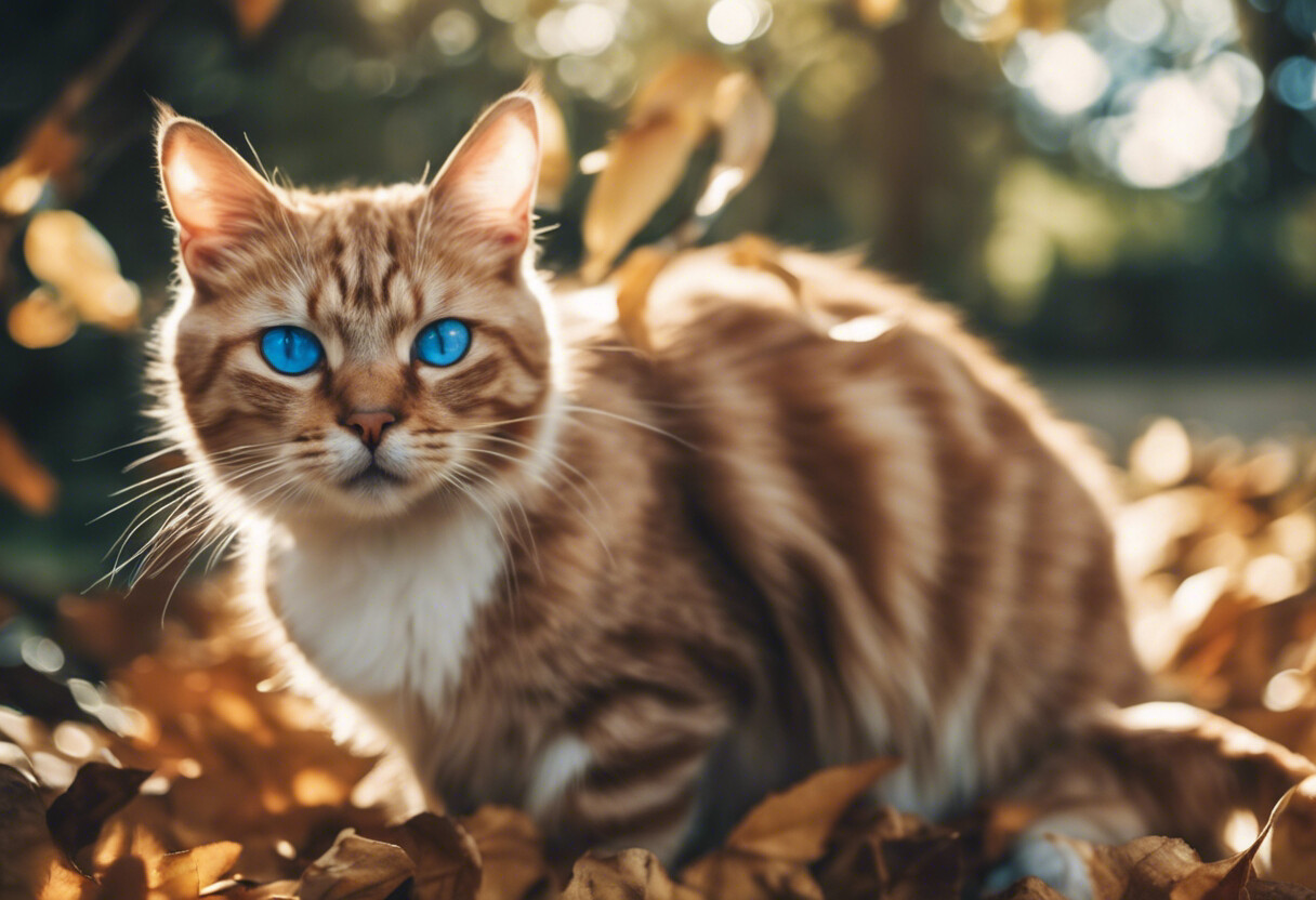 Herbstliches Katzenportrait