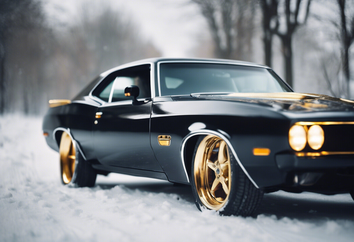 Winterlicher Muscle-Car-Charme