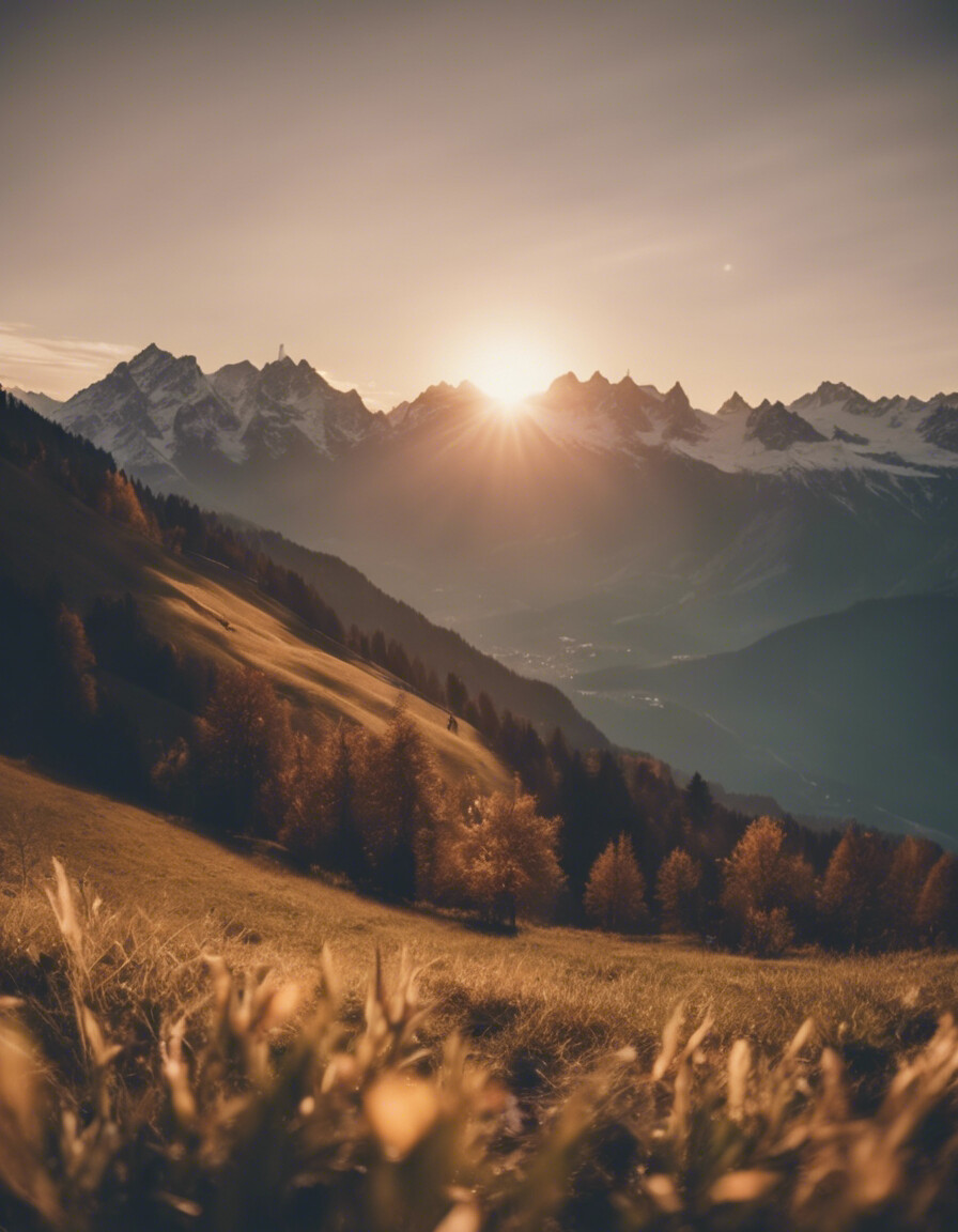 Alpen Sonnenuntergang