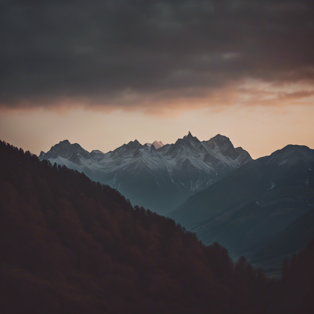 Mystisches Bergpanorama