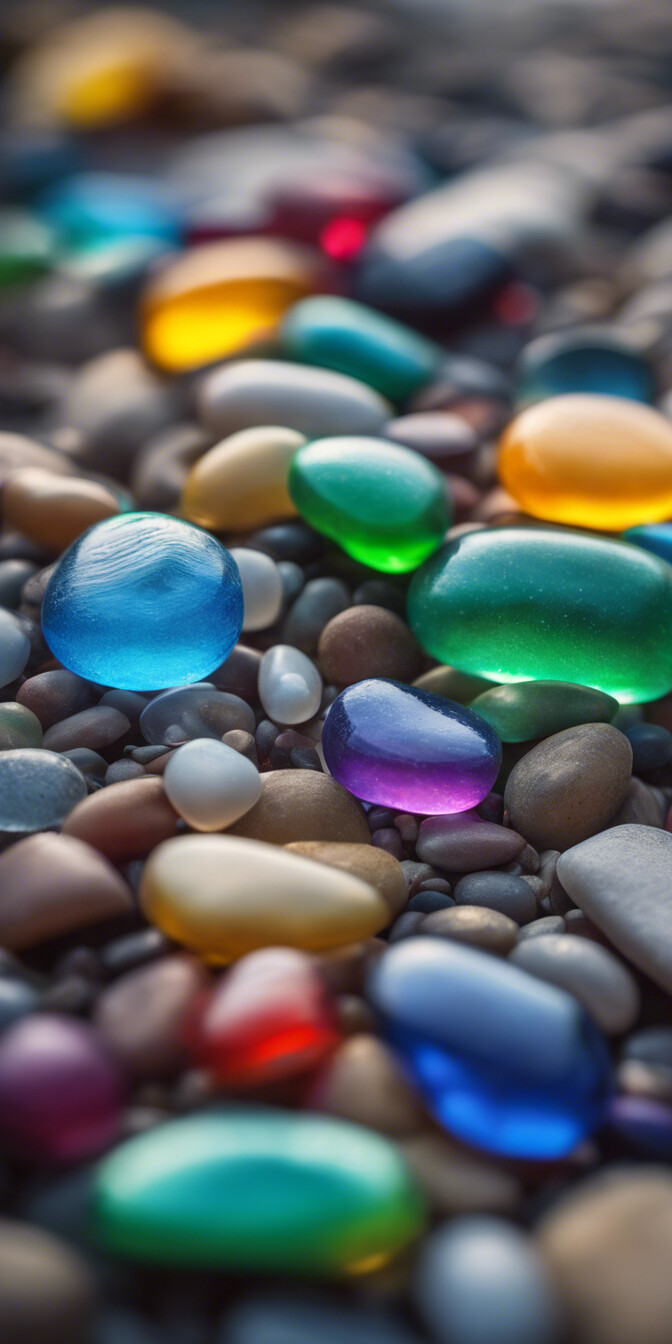 Buntes Glasstein-Mosaik