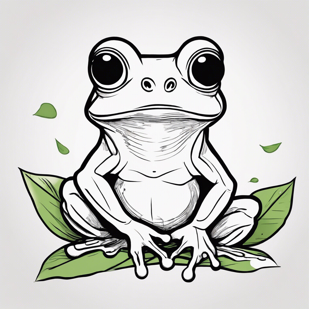 Neugieriger Frosch Illustration