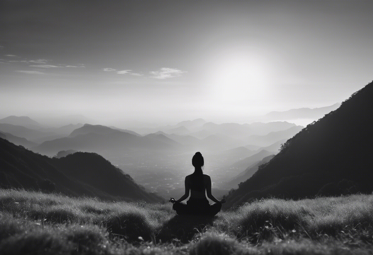 Stille Meditation Berge