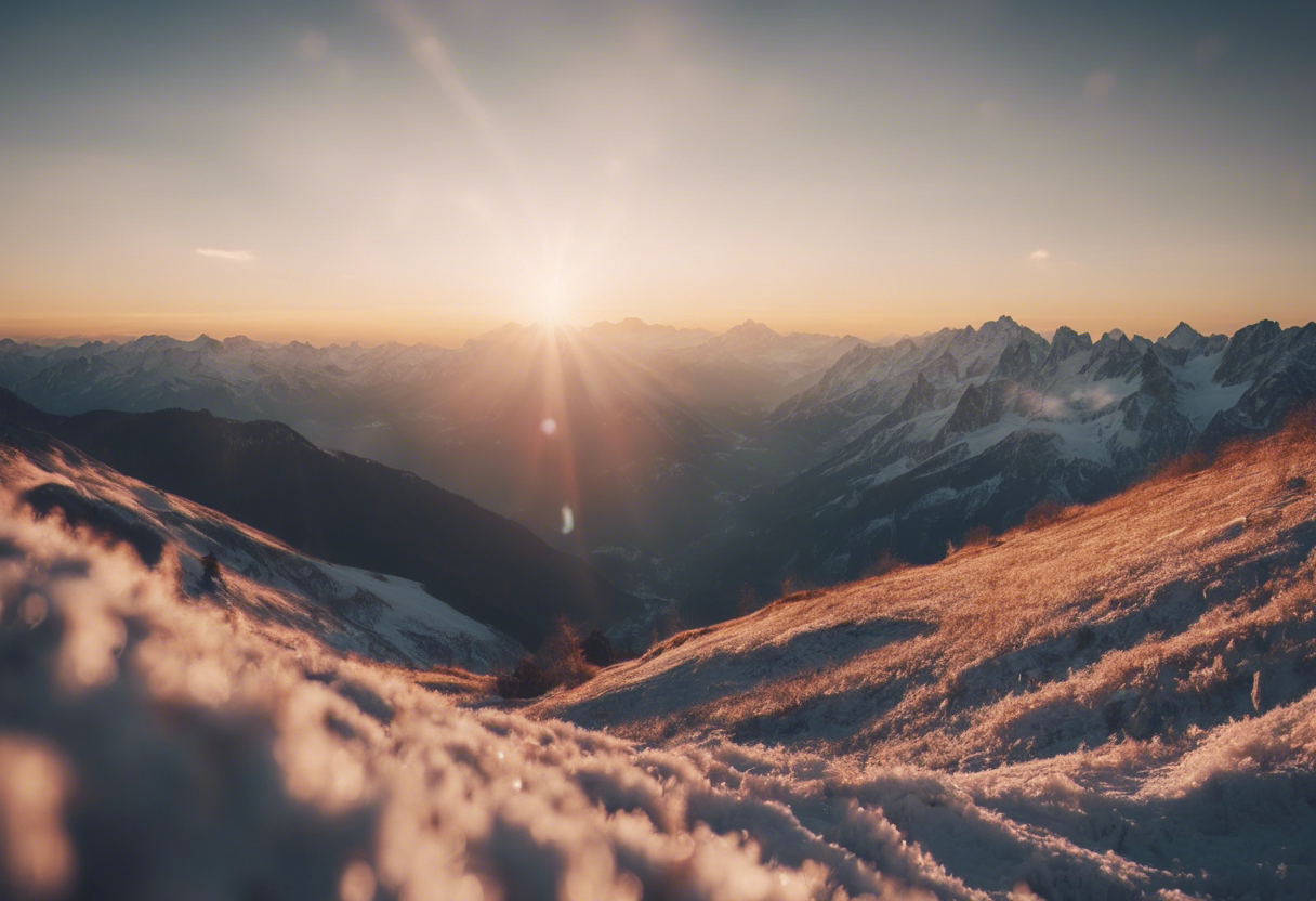 Alpiner Sonnenaufgang